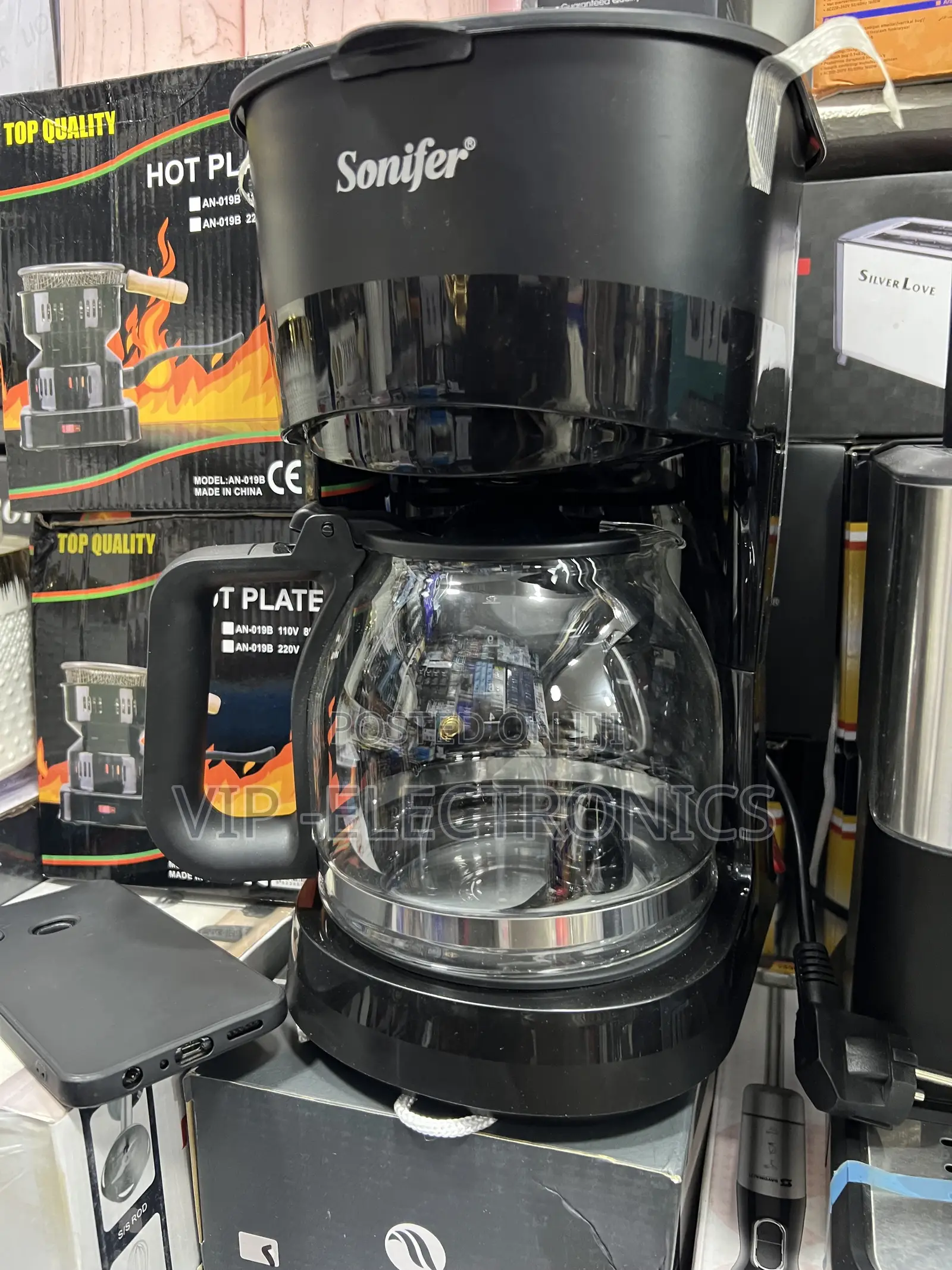 Sonifer Coffee Maker With Glass Carafe – Fast Brewing Coffee Machine