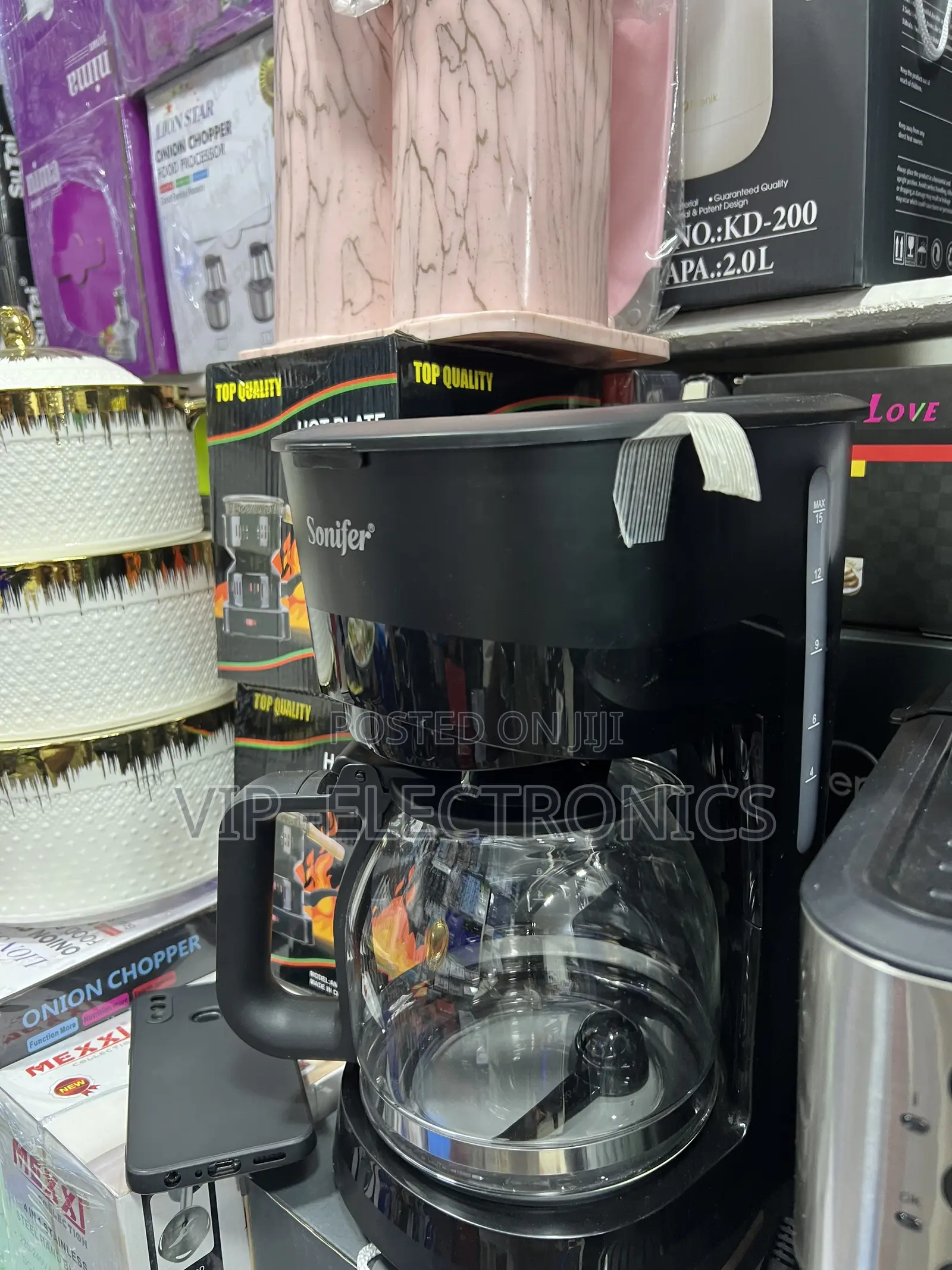 Sonifer Coffee Maker With Glass Carafe – Fast Brewing Coffee Mac