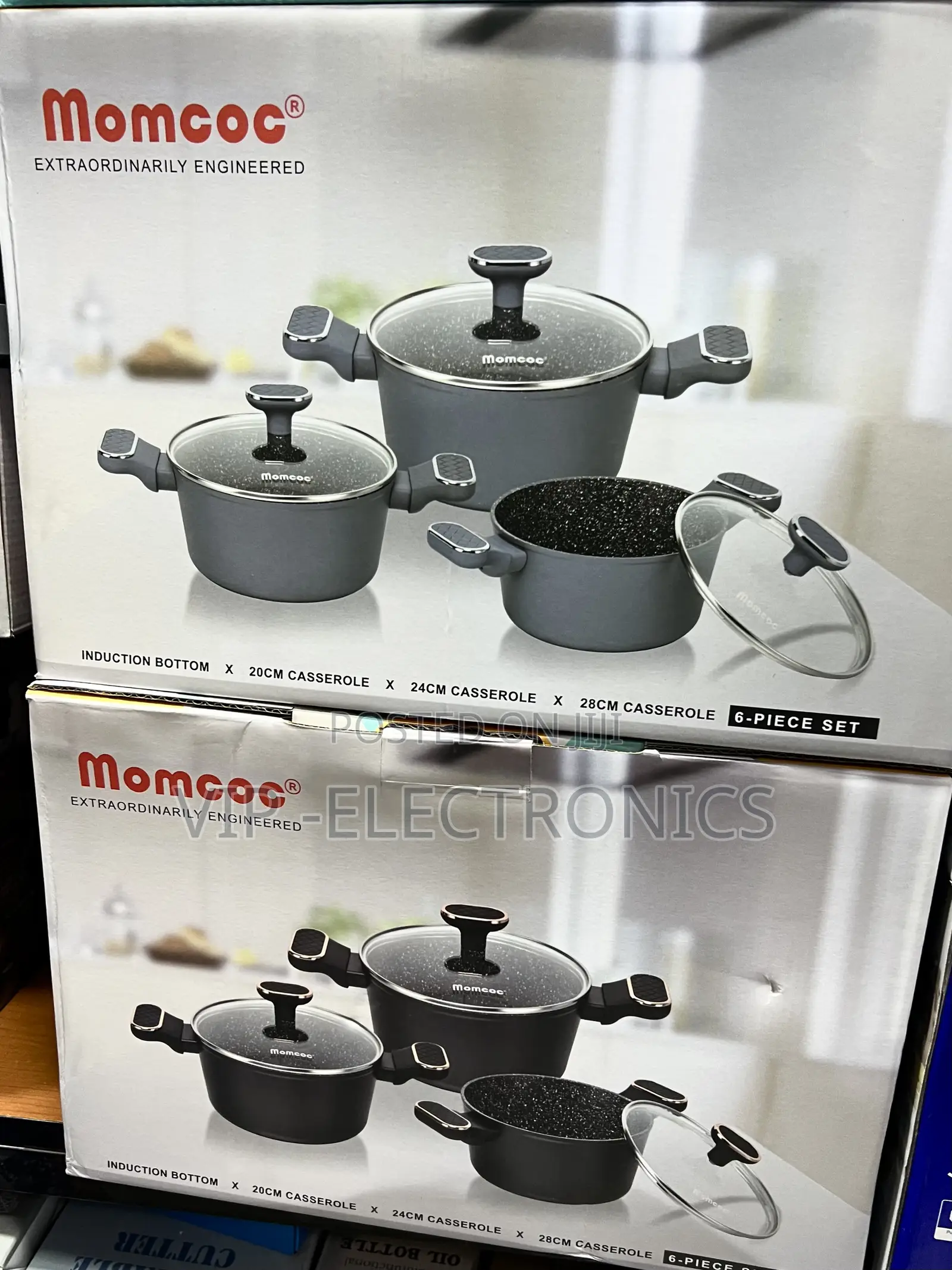Momcoc 6-piece Induction Casserole Cookware