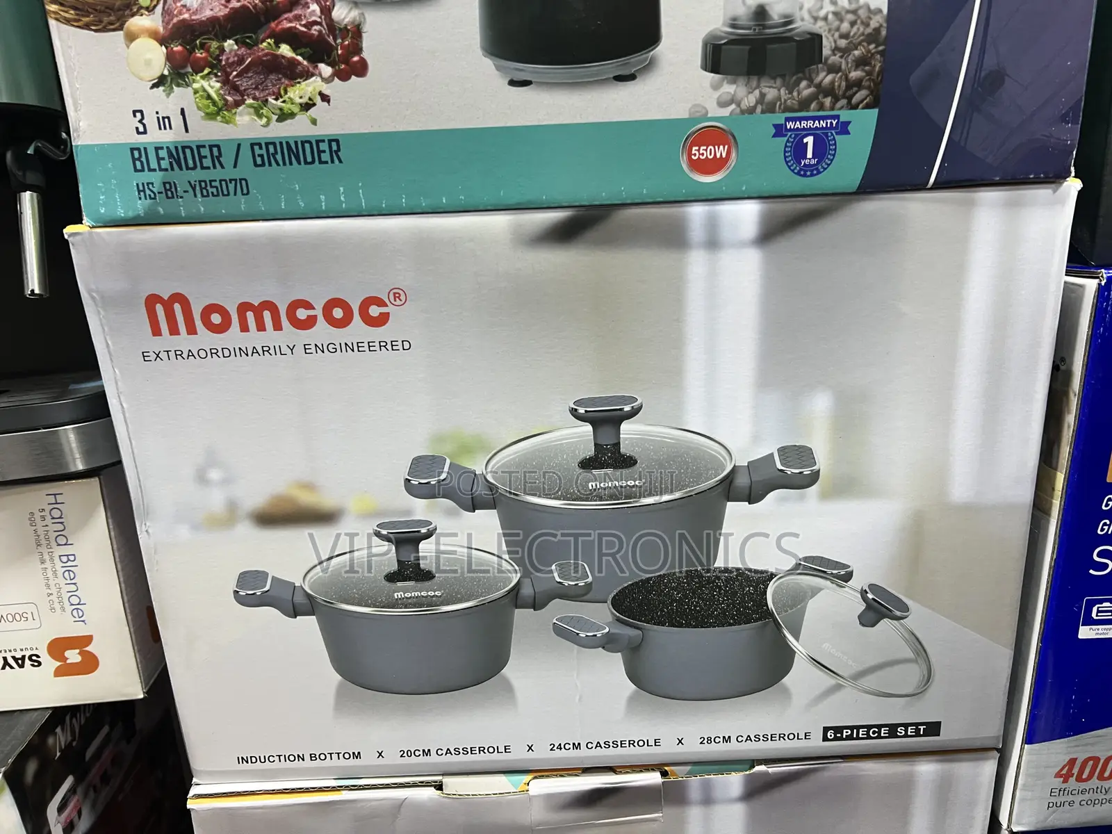 Momcoc 6-piece Induction Casserole Cookware