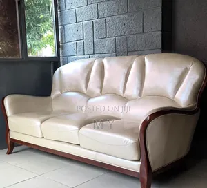 White Leather Sofa Set 1 2 3 Seater