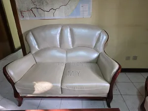 White Leather Sofa Set 1 2 3 Seater