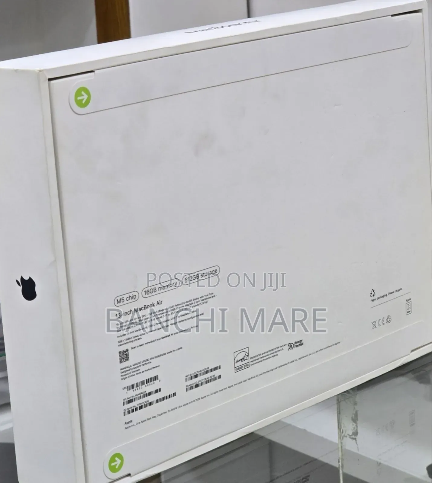 New Laptop Apple MacBook Air 2026 M5 16GB Apple M5 SSD 512GB