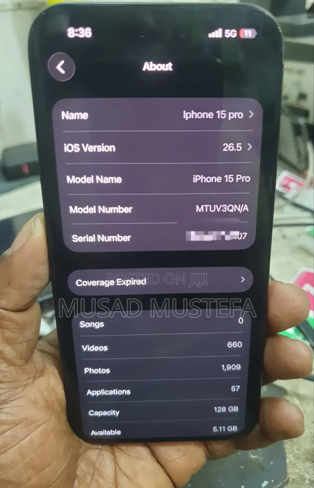 Apple iPhone 15 Pro 128 GB Black