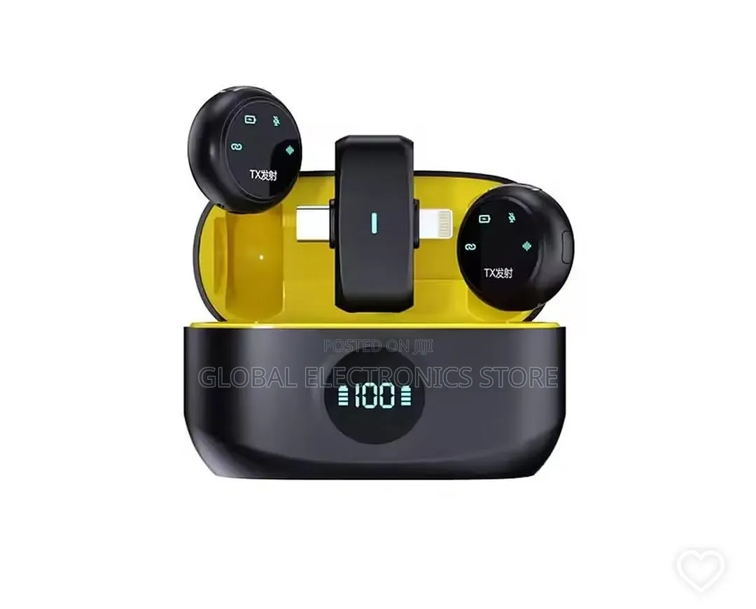 Dual Mini Wireless Microphone 2 Mic Tx 1 Receiver Rx Microphone