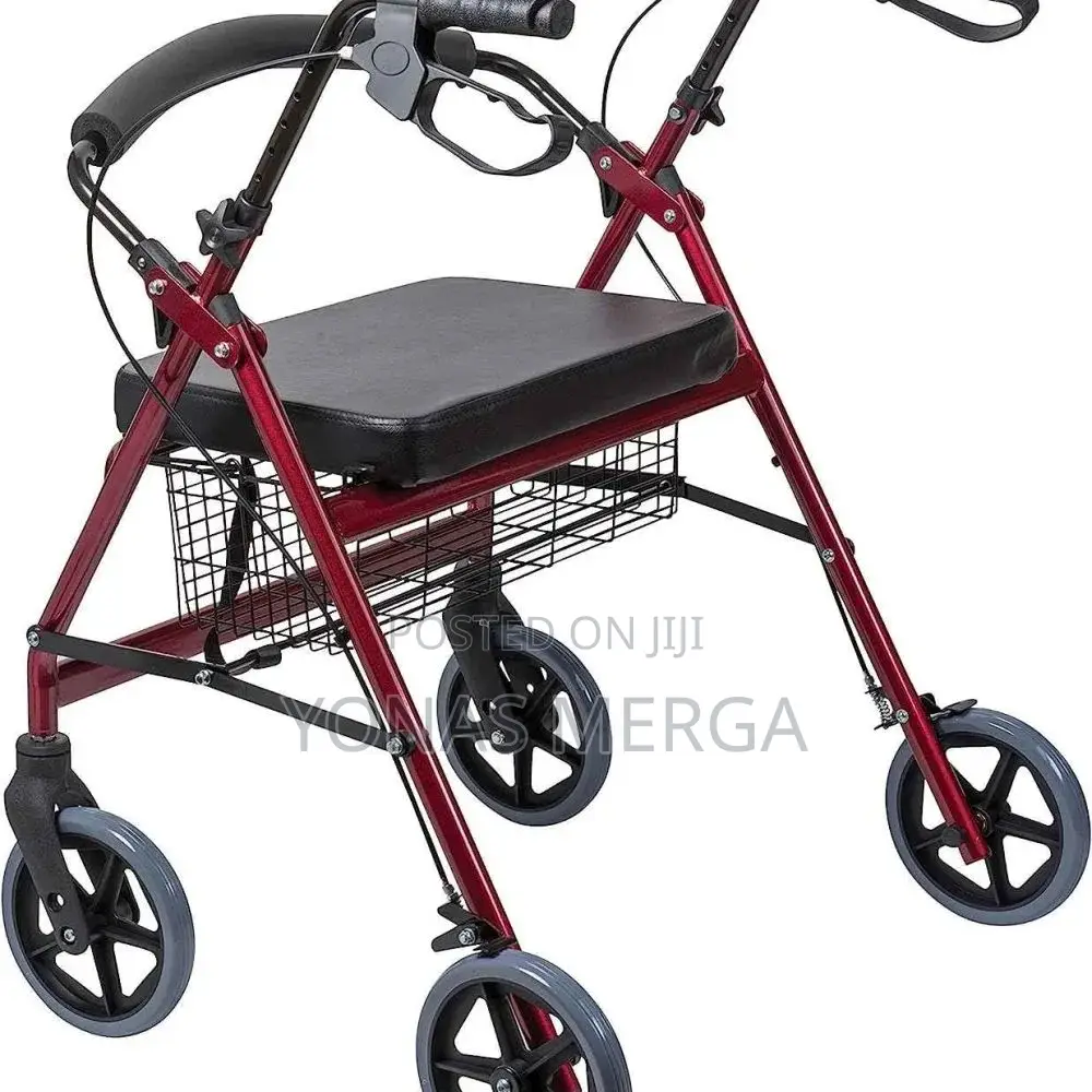 Rollator Walker詐焓with Seat Basket喆፬perfect for Daily Use Indoors/Out