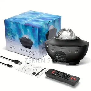 Smart Led Galaxy Star Projector - Bluetooth Ambience Night Light