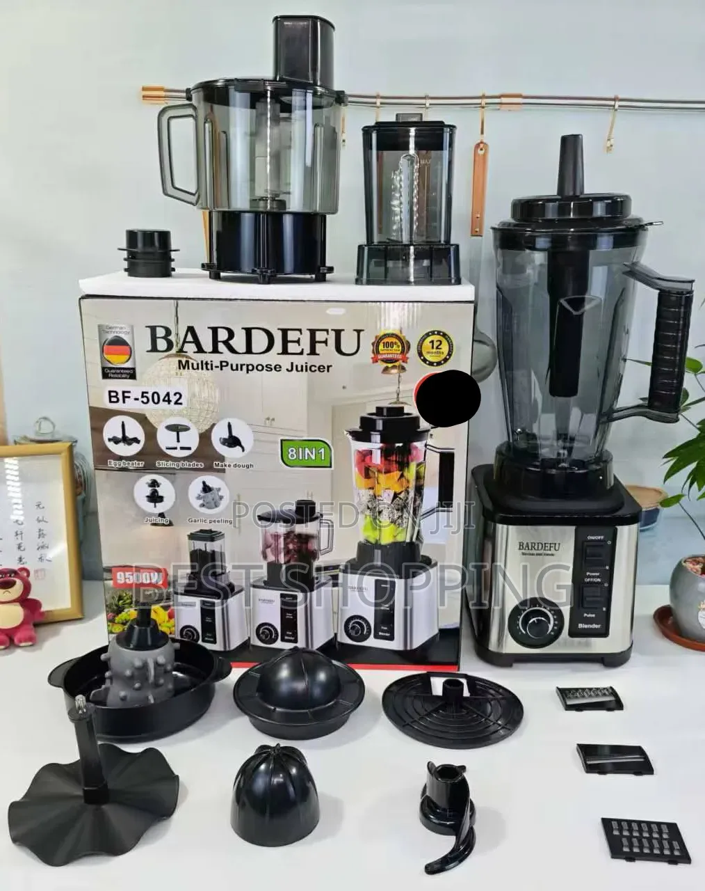 Bardefu 8 in 1 Commercial Blender ሁሉንም በአንድ የያዘ መፍጫ