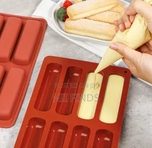 8 Cavity Tiramisu Finger Cookie Silcon Mold