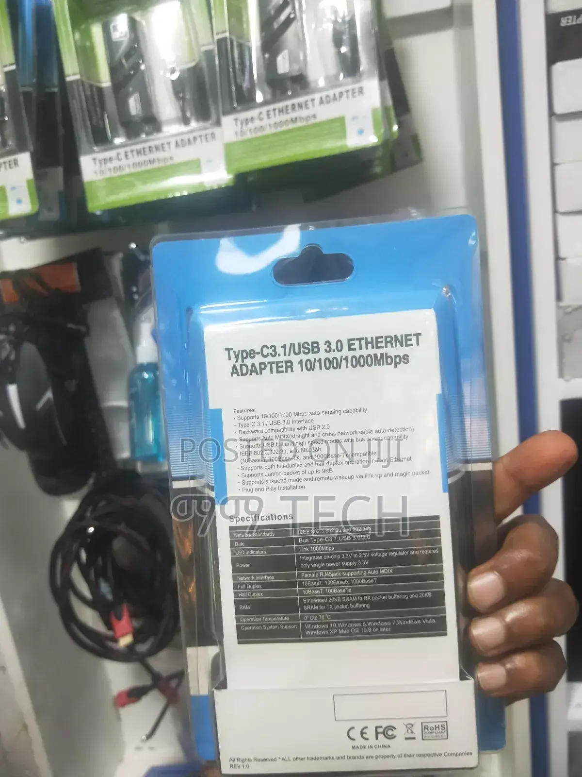 Type C Ethernet Adapter Rj 45
