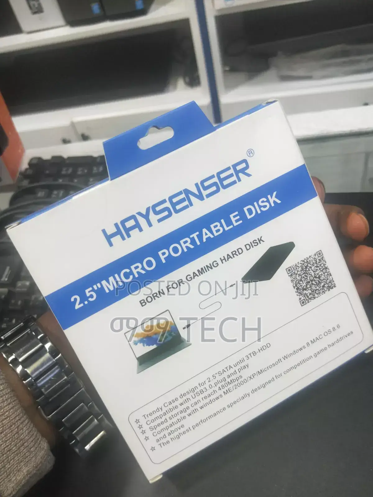 Haysenser 2.5" Usb 3.0 External HDD/SSD Enclosure (Portable Disk Case)