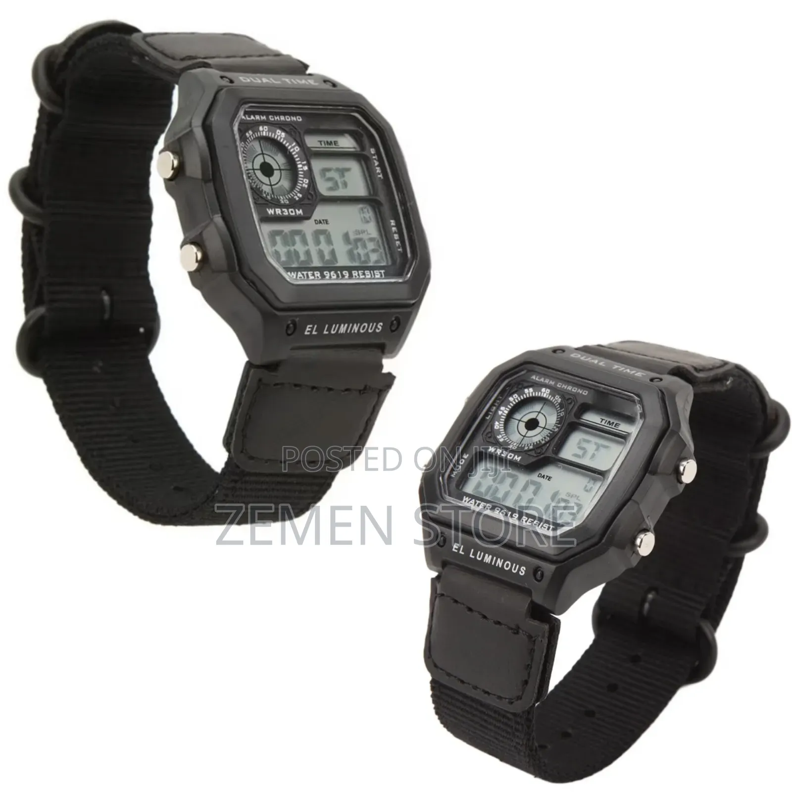 Original Casio World Time Digital Watch - Wr100m 10-Year Battery