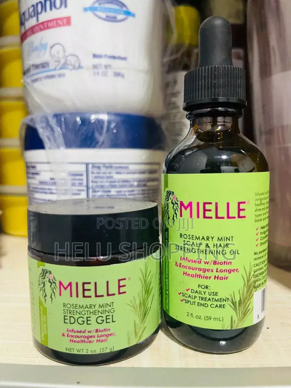 Mielle Rosemary Mint Scalp Oil Edge Gel Set