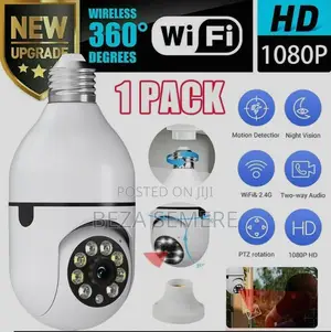 Wifi Bulb Camera With Sound Siren – Scare Off Compound Intruders