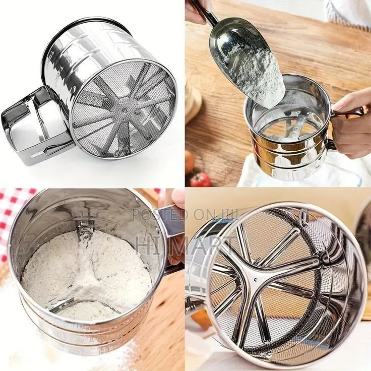 Kitchen Stainless Steel Flour Swifter(ዱቄት መንፊያ)