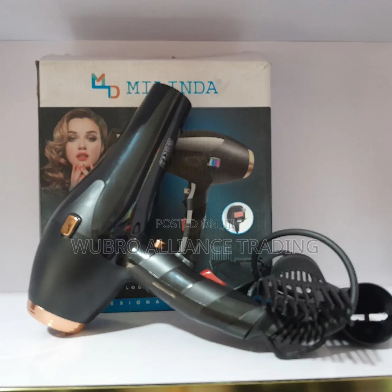 Milinda Md-6529 Professional Hair Dryer 6000w Super Motor | ሄር ድራየር