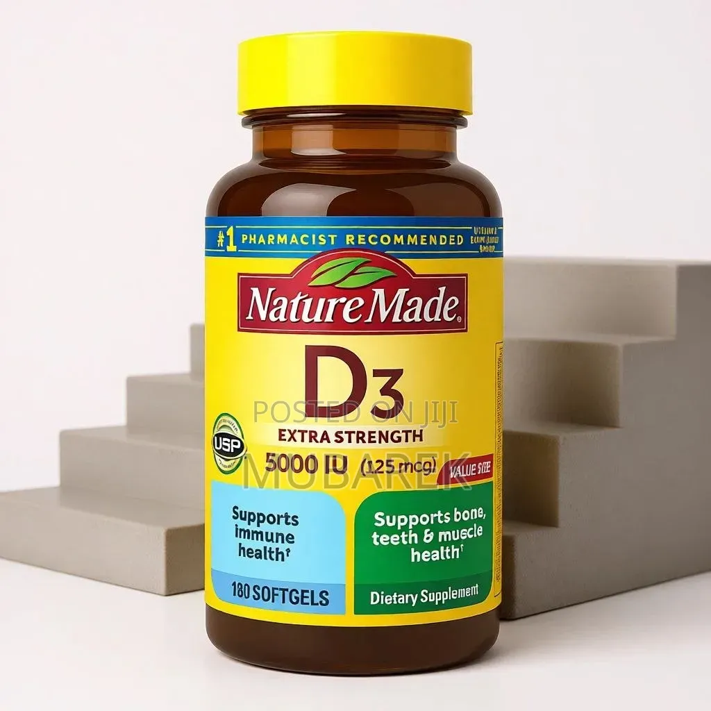 180 Softgels Nature Made Extra Strength D3 5000 Iu