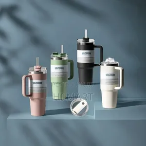 Double Layer Stainless Steel Bottle With Straw(1200ml)