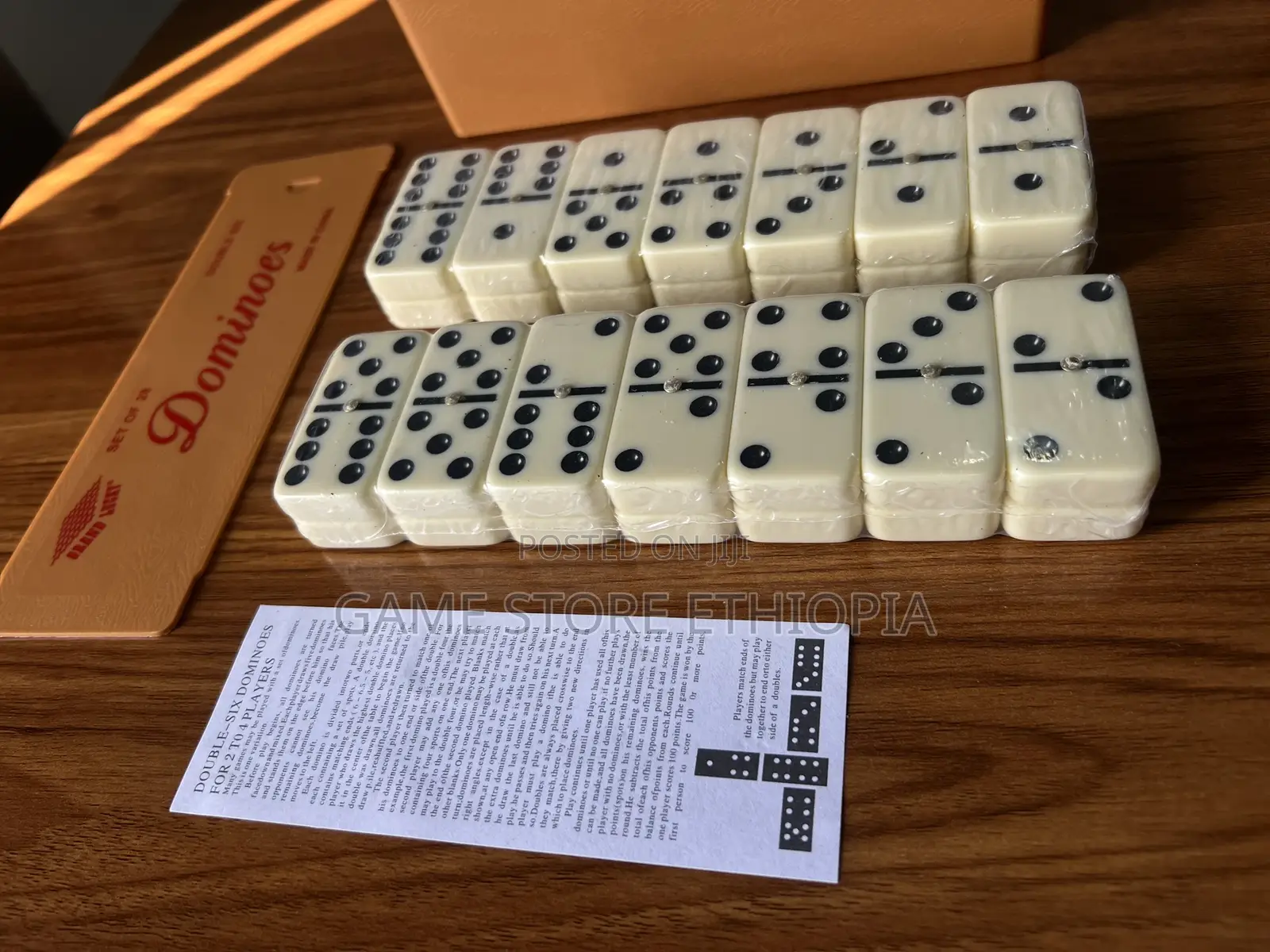 ፕሮፌሽናል ሴራሚክ ዶሚኖስ Black Dot Ceramic Dominoes Professional Tournament