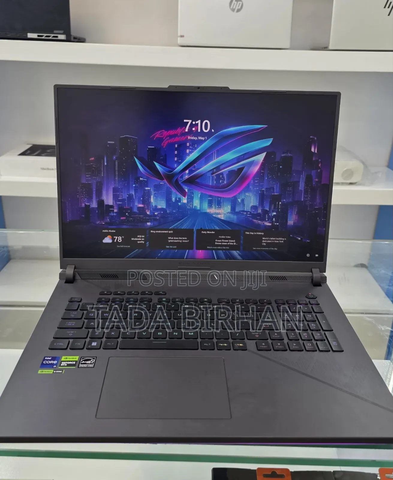 New Laptop Asus ROG Strix G15 16GB Intel Core i9 SSD 1T