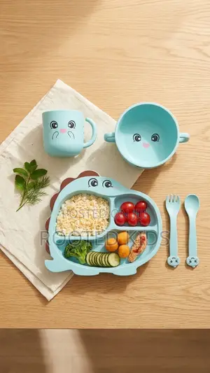 ለልጆ ምርጥ ምግብ መመገቢያ! (6-piece Dinosaur Set)