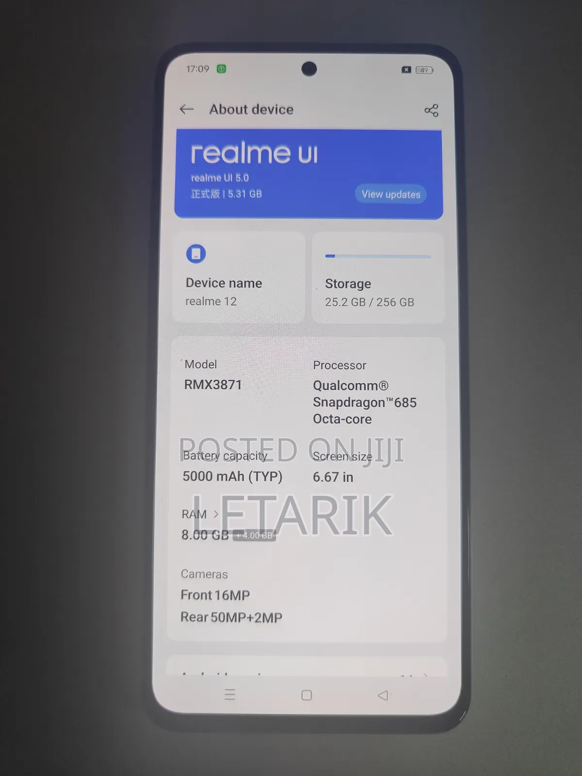 Realme 12+ 256 GB Blue