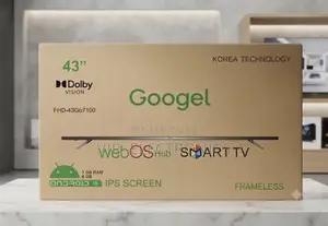 Googel 43 Inch Tv Frameless Smart Frameless Full Hd Led, Wi-Fi,Tv