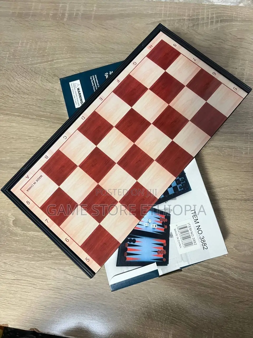 3in1 Magnetic Chess+ Checkers + Backgammon 3በ1 ማግኔቲክ ቼዝ + ዳማ +ባክጋመን