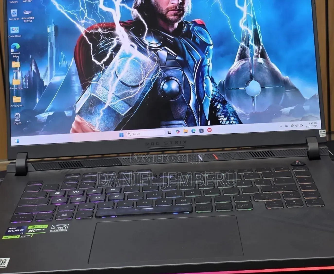 New Laptop Asus ROG Strix G15 16GB Intel Core i9 SSD 1T