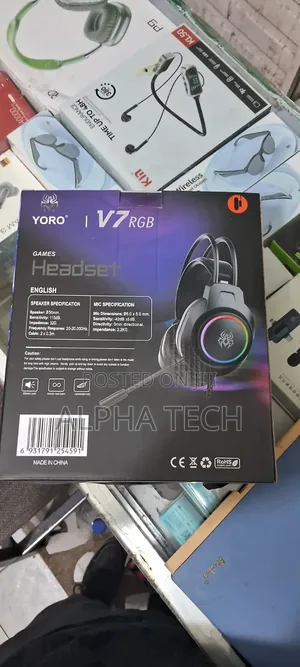 Yoro V7 RGB Gaming Headset – 7.1 Surround Sound