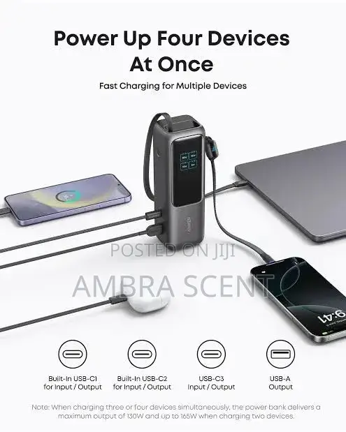 Anker Power Bank 25000mah 165w – Ultra-Fast Laptop Charger