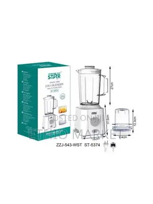 Winning Star St-5374 2-in-1 Blender and Grinder Set