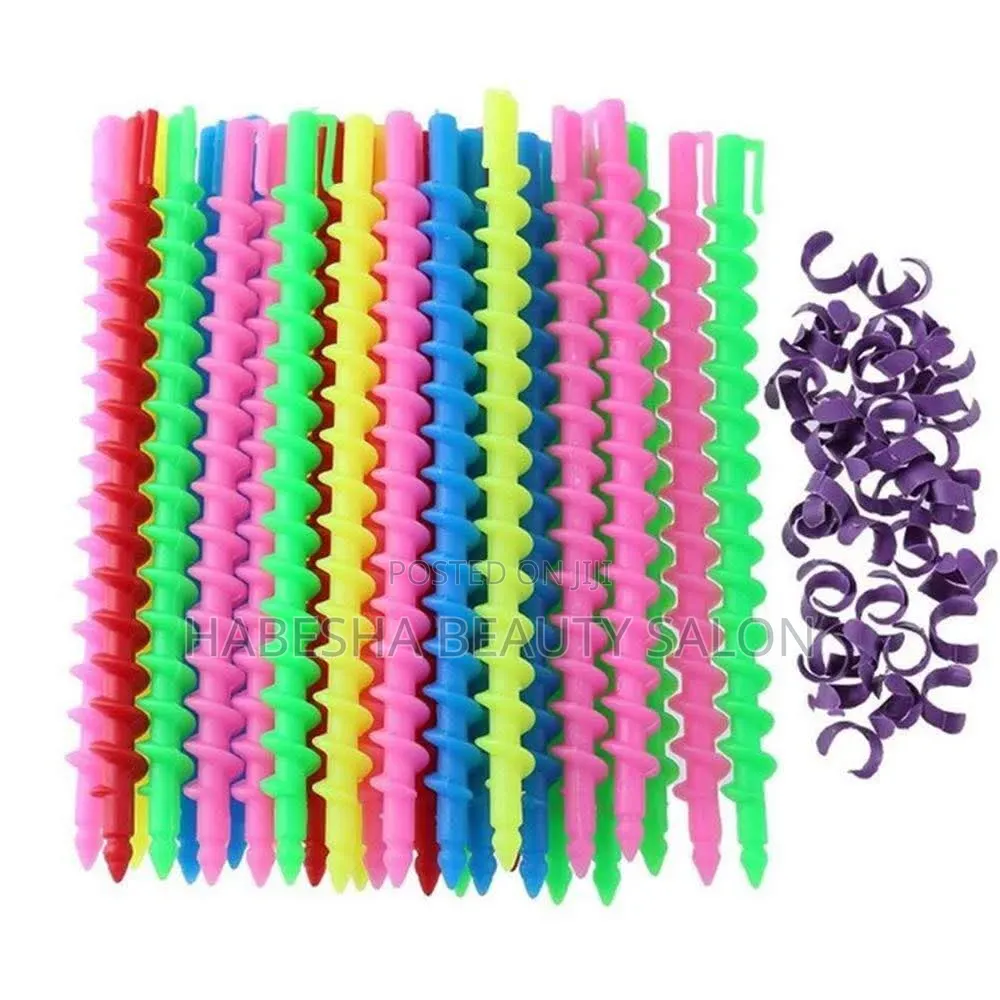 Plastics Hair Curler (የለምንም ሙቀት ፀጉርን ከርል ላማረግ የሚረዳ )