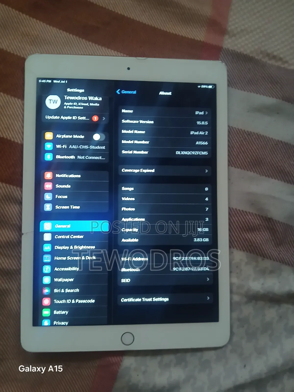 Apple iPad Air 2 16 GB Pink