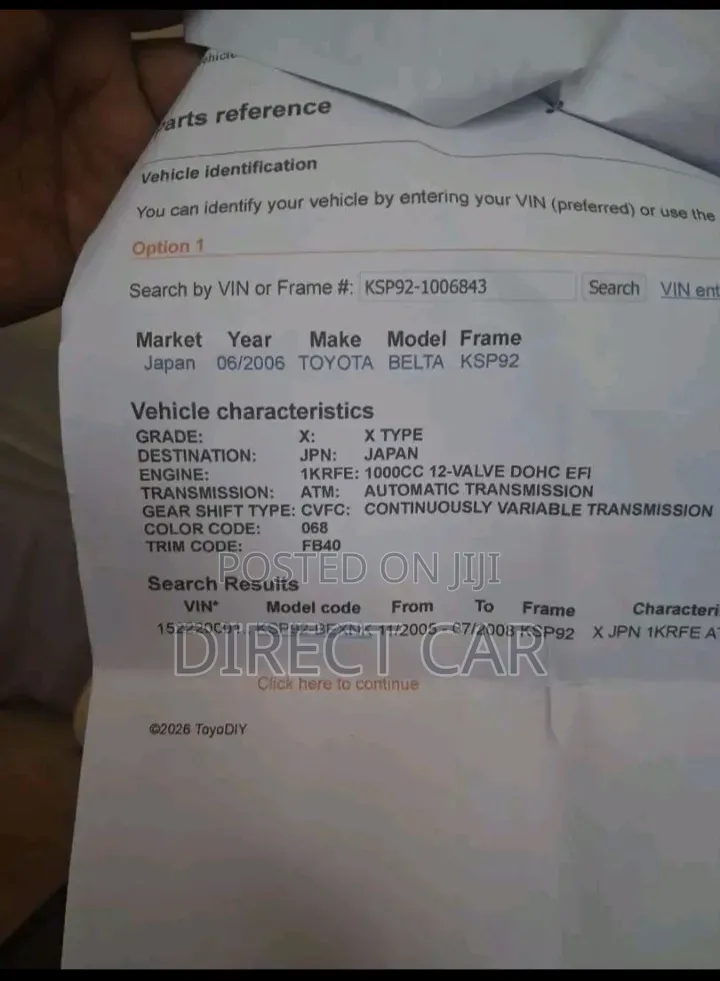 Toyota Yaris 2007 Silver