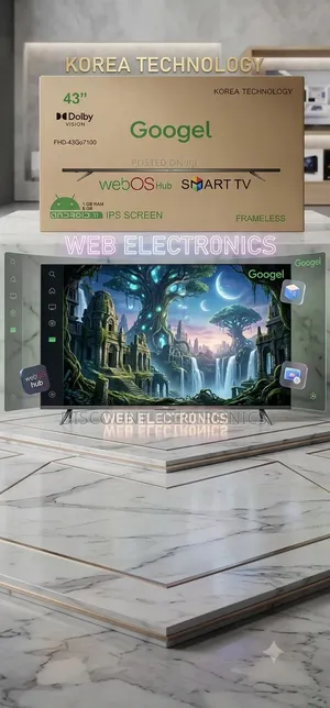 ​Googel 43" Frameless Smart Tv – Unleash Fantastic Entertainment