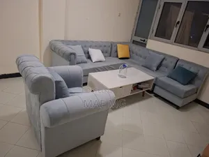 Used 7 Seat Sofa With Center Table and Tv Stand