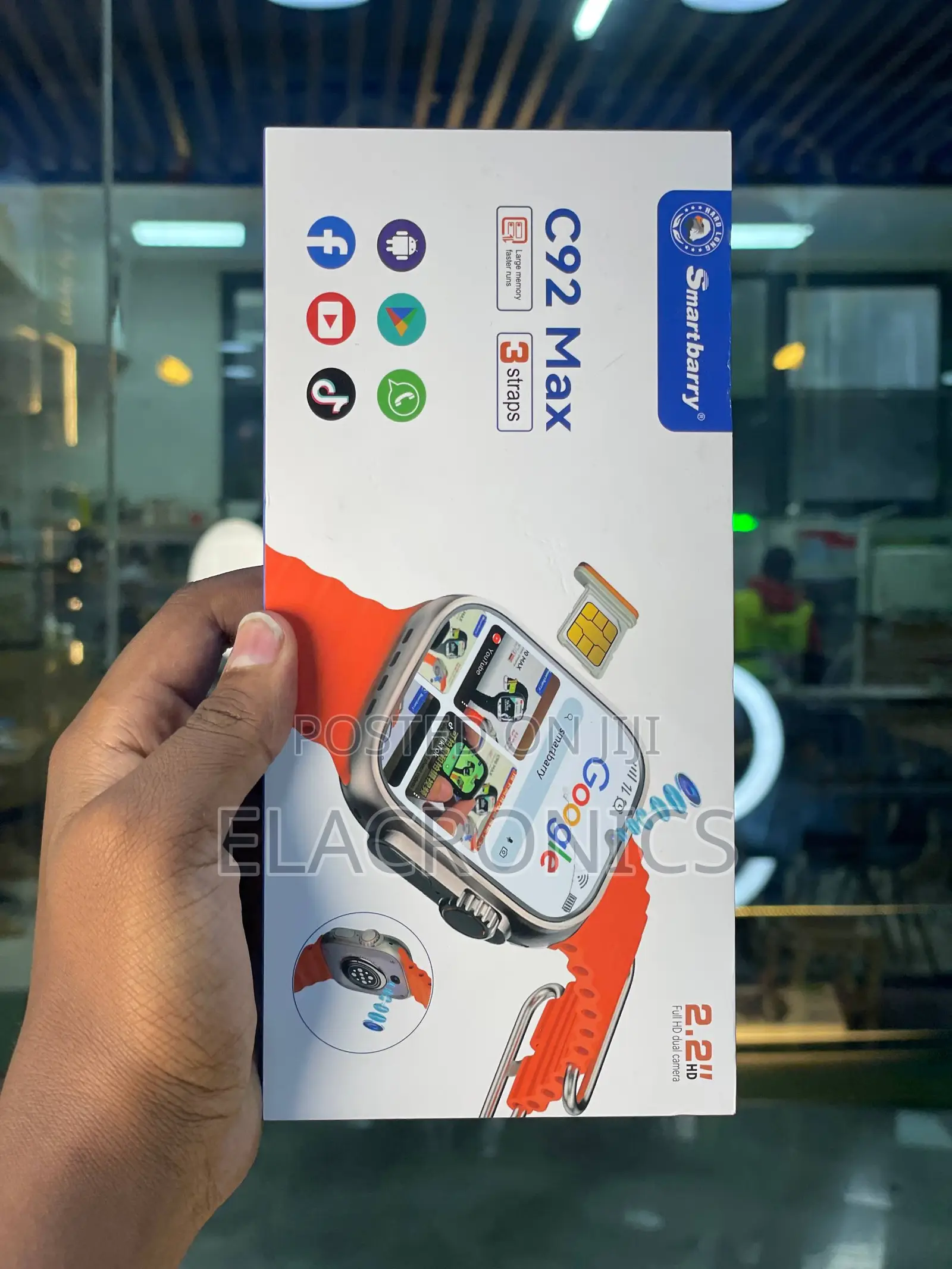 Smartbarry Android Smartwatch With Sim C92 Max