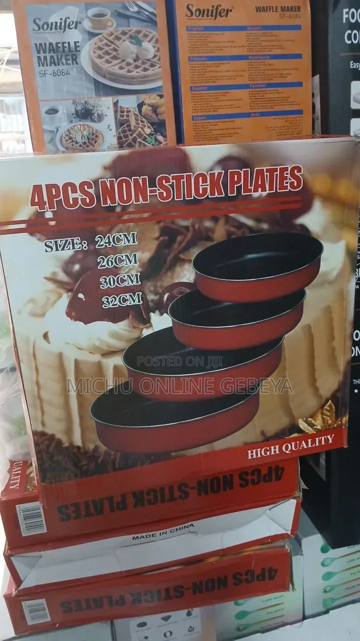4pcs Quality የማይዝና የማያሳርር Plate/Free Delivery
