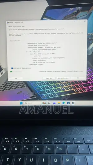 New Laptop HP Omen 16 32GB Intel Core i9 SSD 1T