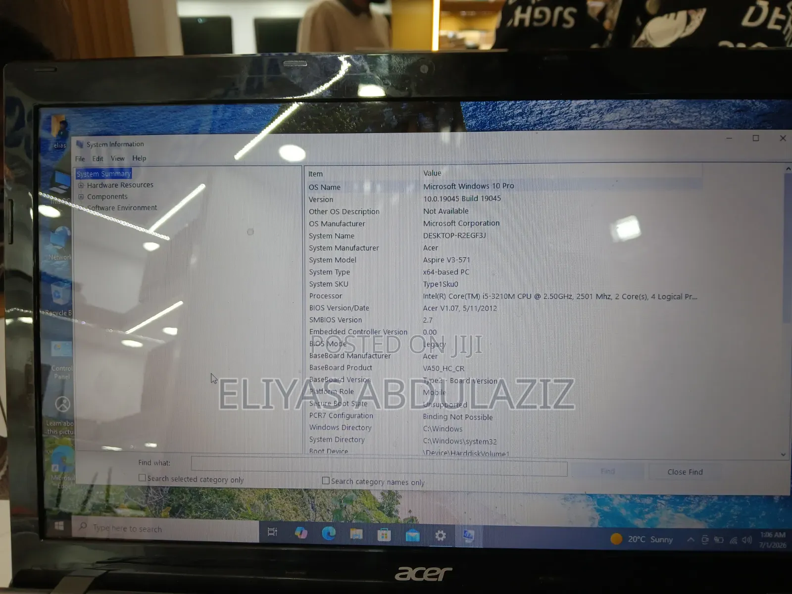 Laptop Acer Aspire V3-571 8GB Intel Core i5 SSD 512GB