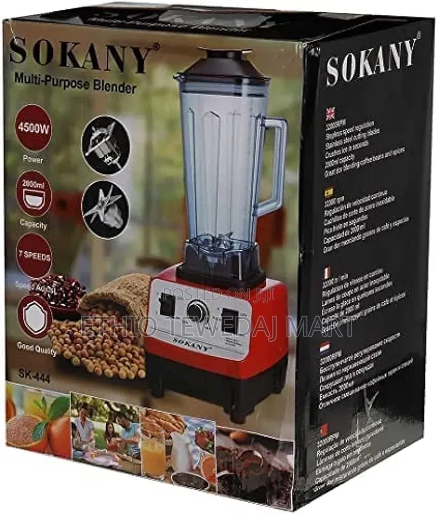 Sokany 4500w Heavy Duty Commercial Grade Automatic Blender, 2l Jar
