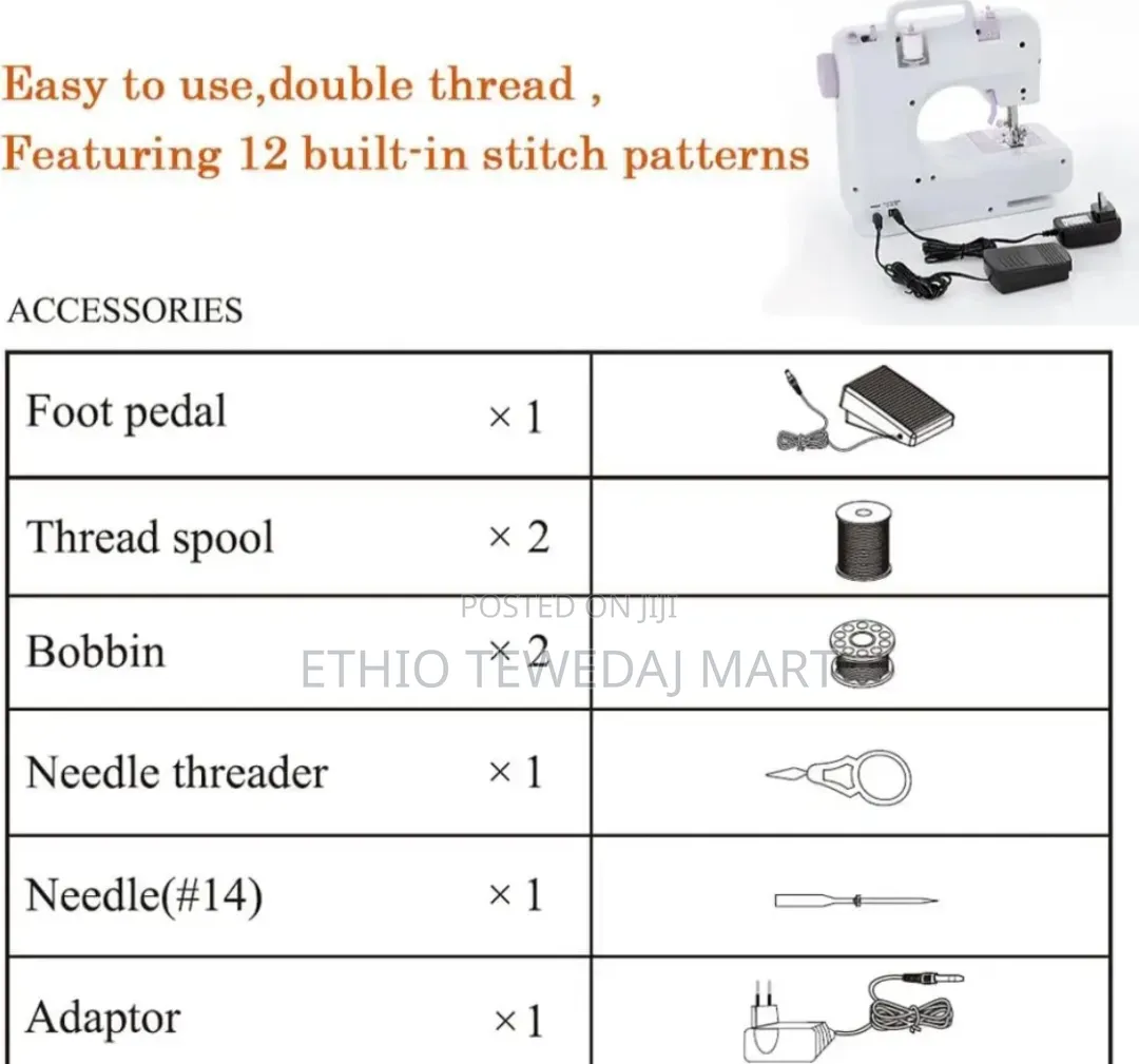 Automatic Feed Sewing Machine For Quick Household Repairs