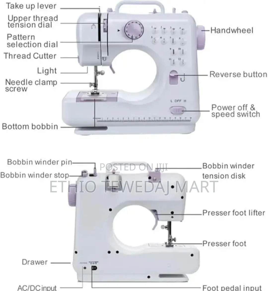 Automatic Feed Sewing Machine For Quick Household Repairs