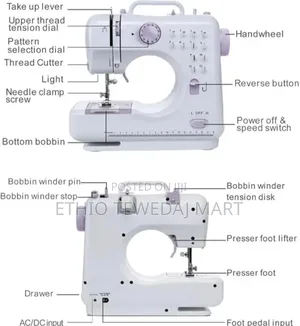 Automatic Feed Sewing Machine For Quick Household Repairs
