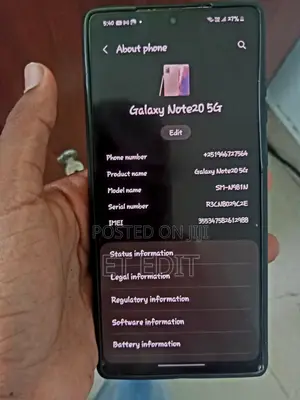 Samsung Galaxy Note 20 5G 256 GB Gray