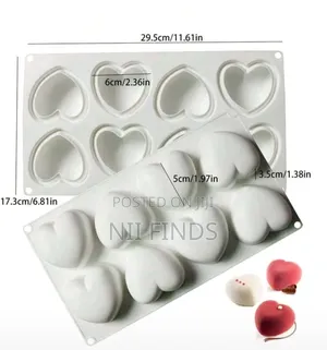 Chocolate Mouse Heart Raspberry Silcon Mold