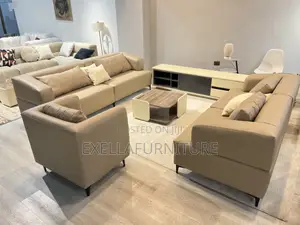 Leather Sofa 7 Seater | 7 ሲተር ሌዘር ሶፋ