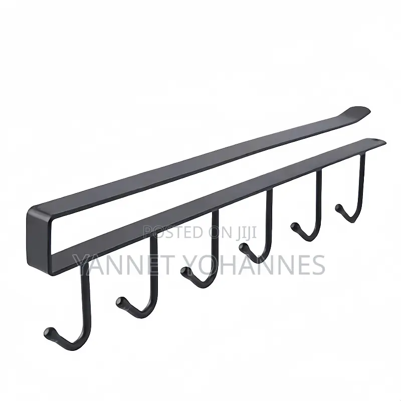 Under Shelf Multifunctional Holder Rack – 6 Hooks