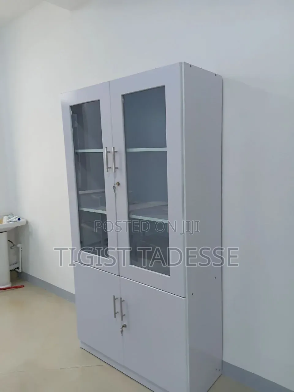 Modern 1m Laminated MDF Office File Cabinet – Document Storage